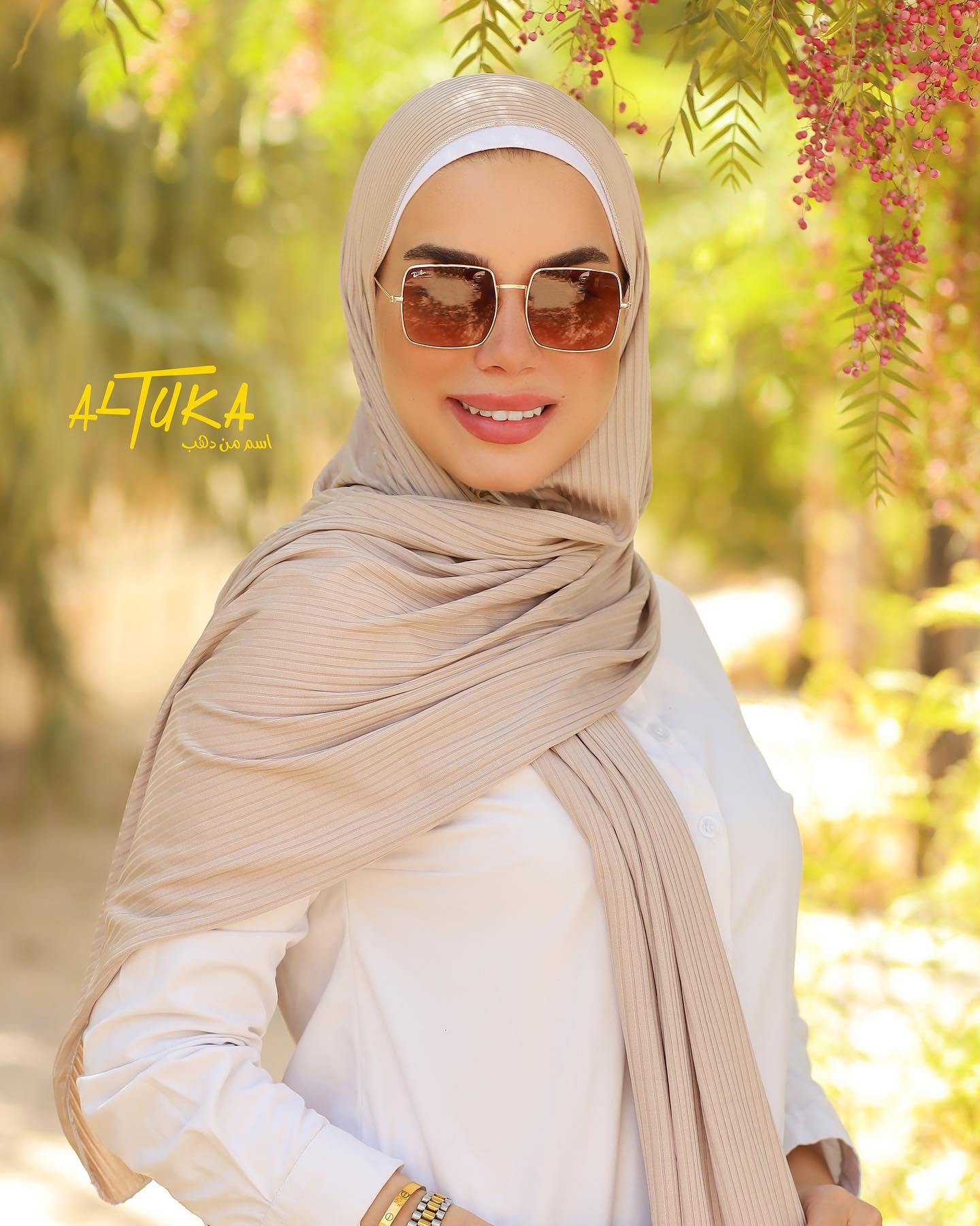 حجاب قطن كويتي مقلم