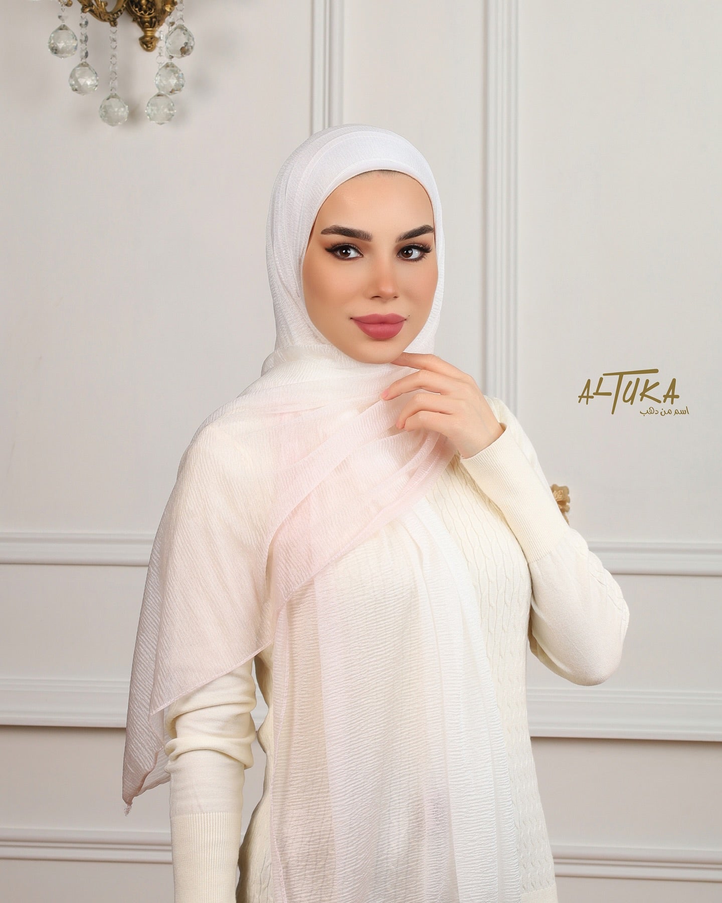 pink rainbow كشمير بينك مموج
