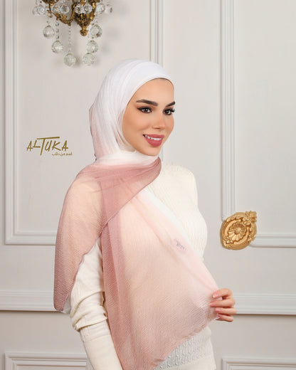 pink rainbow كشمير بينك مموج