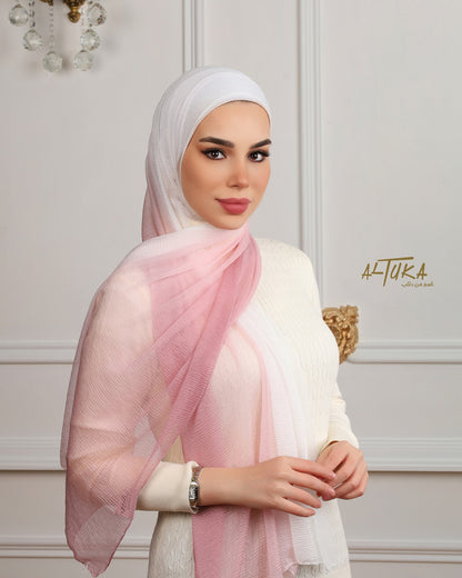pink rainbow كشمير بينك مموج