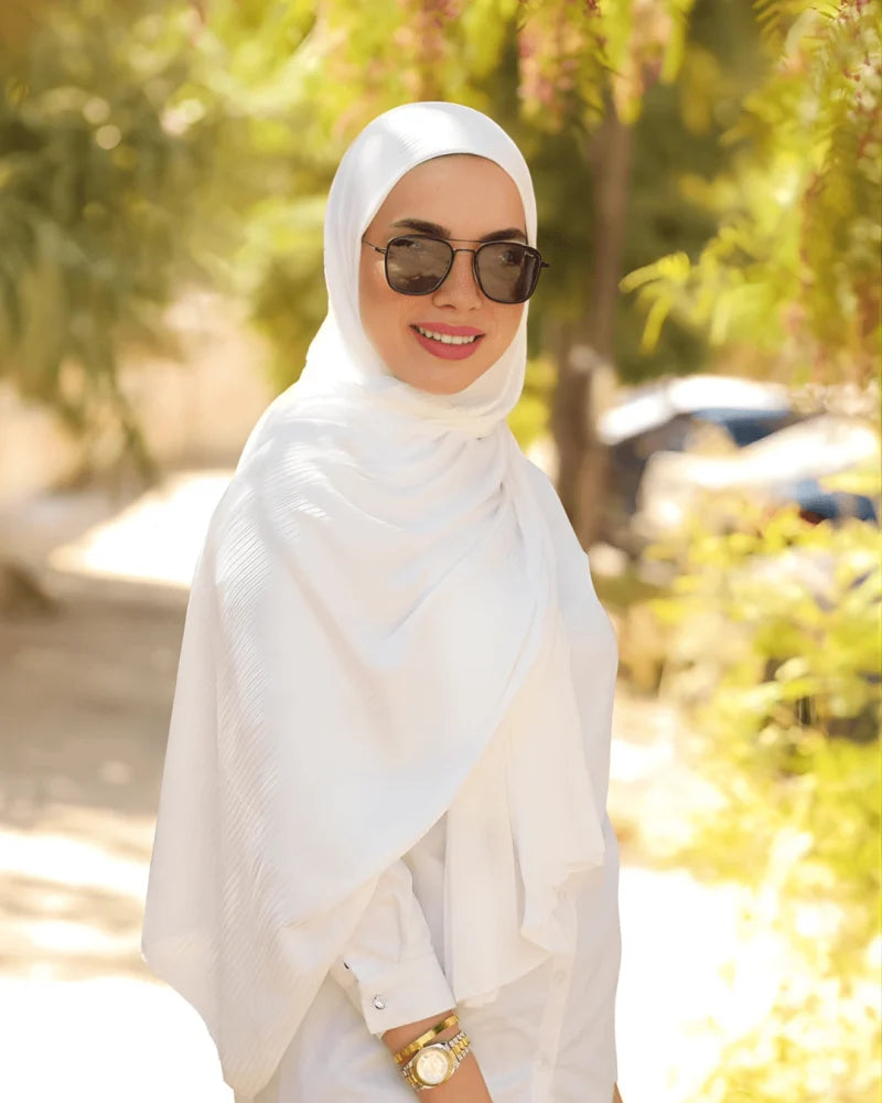 حجاب قطن كويتي مقلم