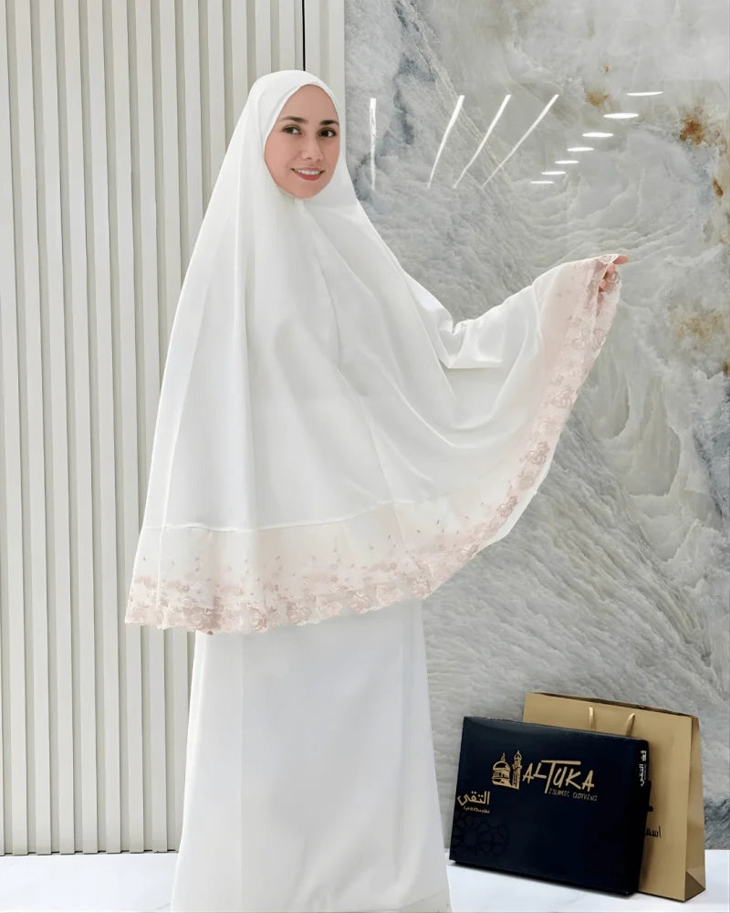 طقم صلاة قماش سويسري بدون كم