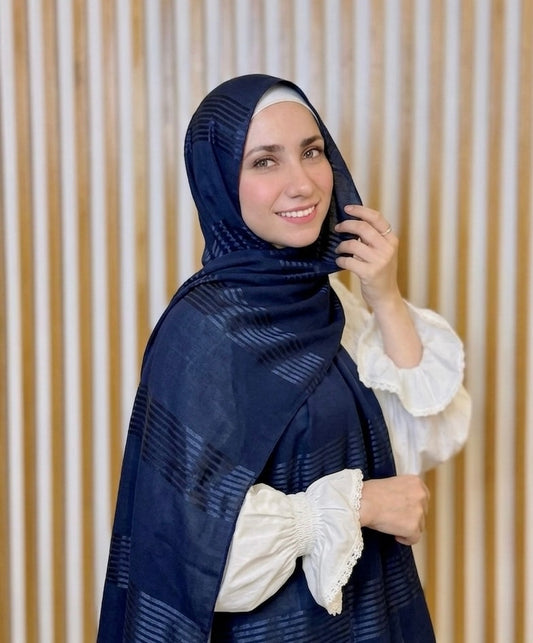 شال ناعم قطن مجكر