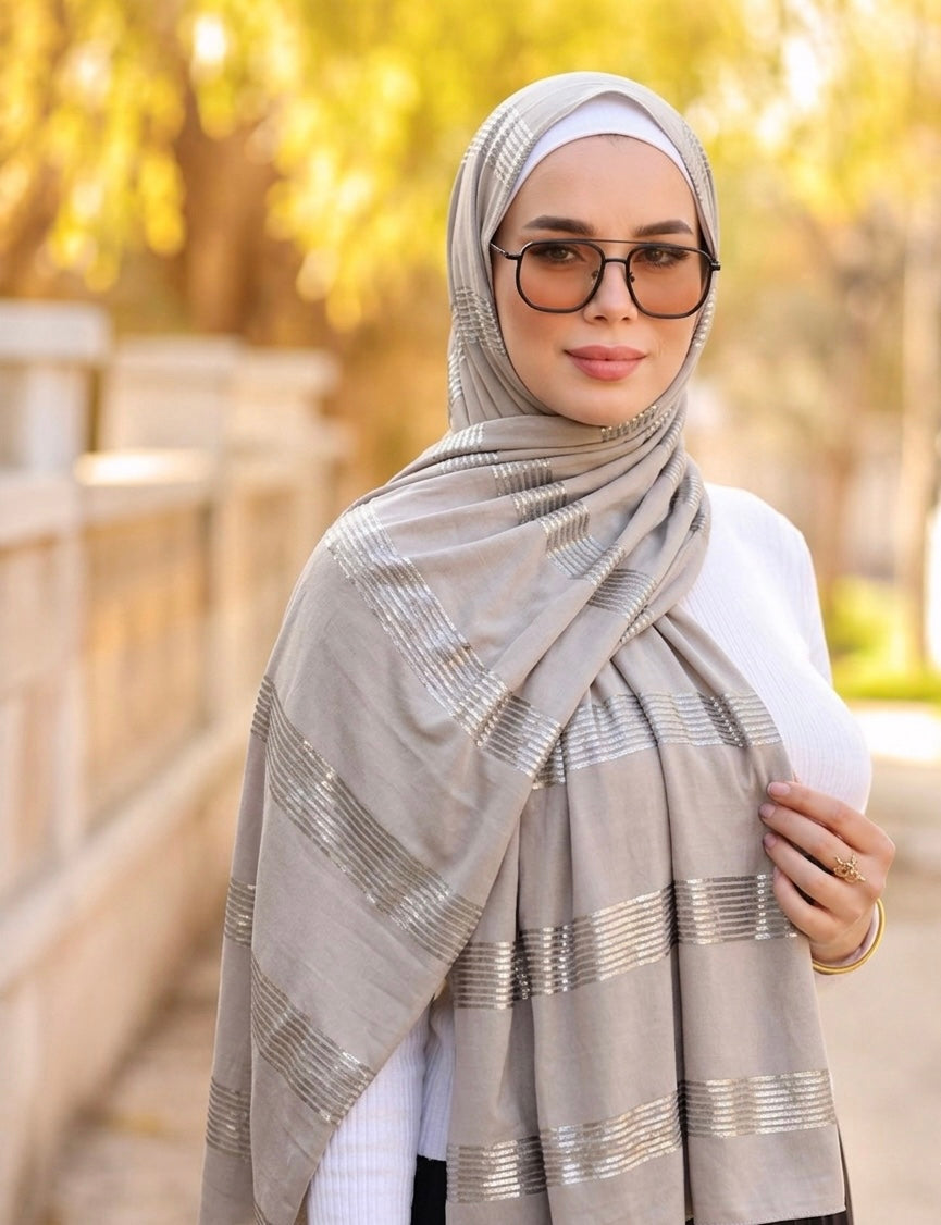 شال ناعم قطن مجكر