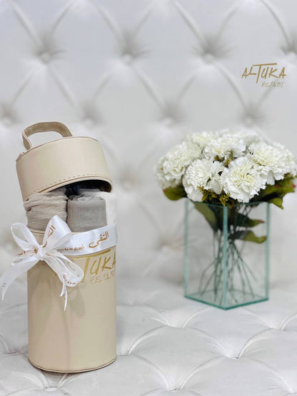 بوكس جلد اسطواني فارغempty gift box