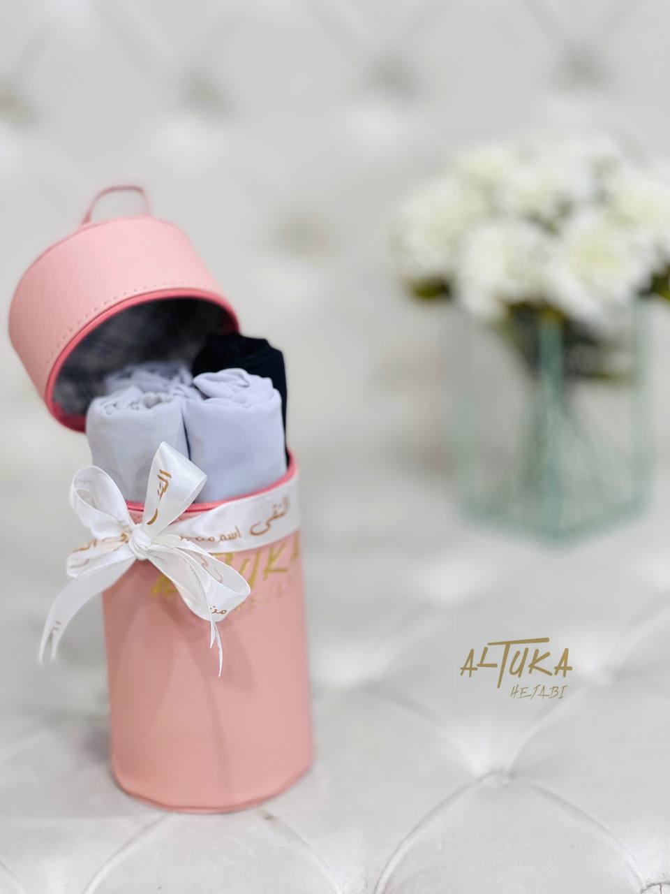 بوكس جلد اسطواني فارغempty gift box