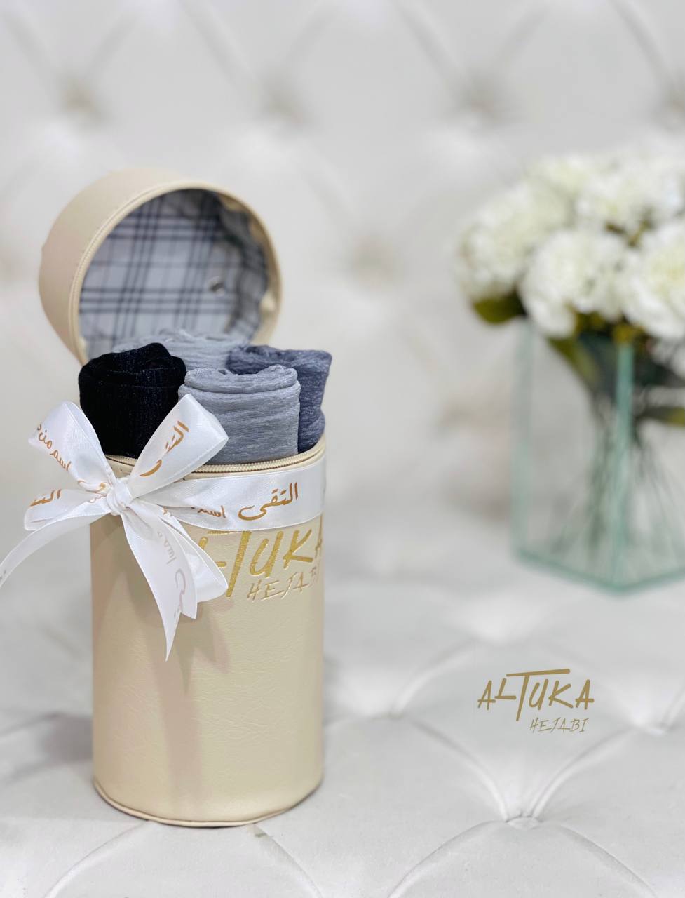 بوكس جلد اسطواني فارغempty gift box
